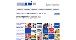 Desktop Screenshot of cei-cei.com.mx